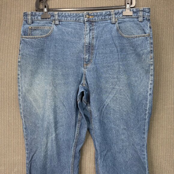 Duluth Trading Mens 44x30 Blue Relaxed Fit Denim Jeans - Picture 3 of 8